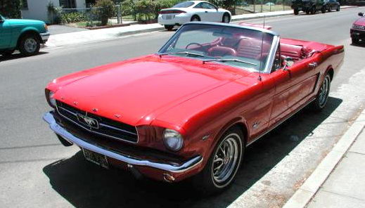 Red Mustang Convertible