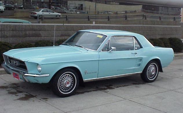 1967 Mustang in Arcadian Blue
