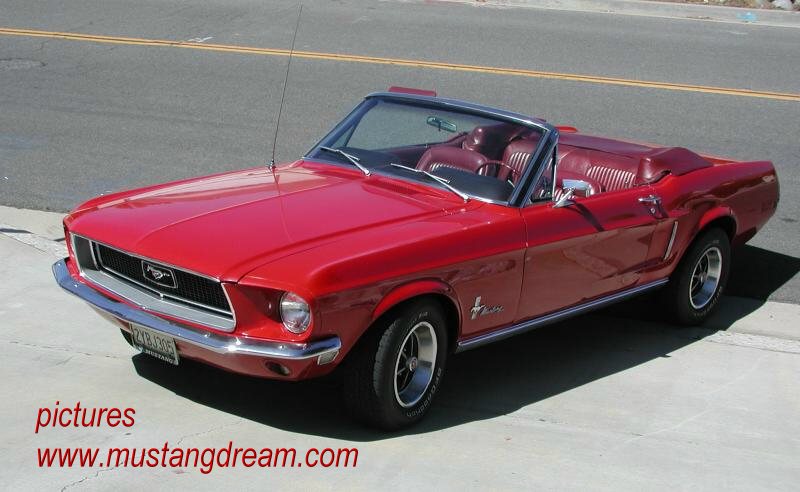 1967 Red ford mustang convertible for sale #8